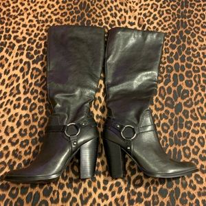 Nine West Knee High Zip up boots